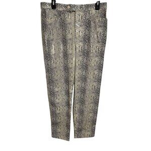 Wildlife Sportswear Vintage Snake Print Pants Women's Size 14 High Rise Zip Up